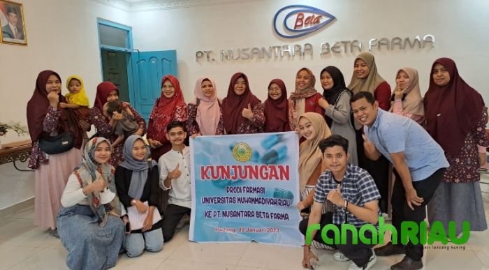 Pelajari proses Produksi, Prodi Farmasi Umri lakukan  kunjungan ke Nusantara Beta Farma